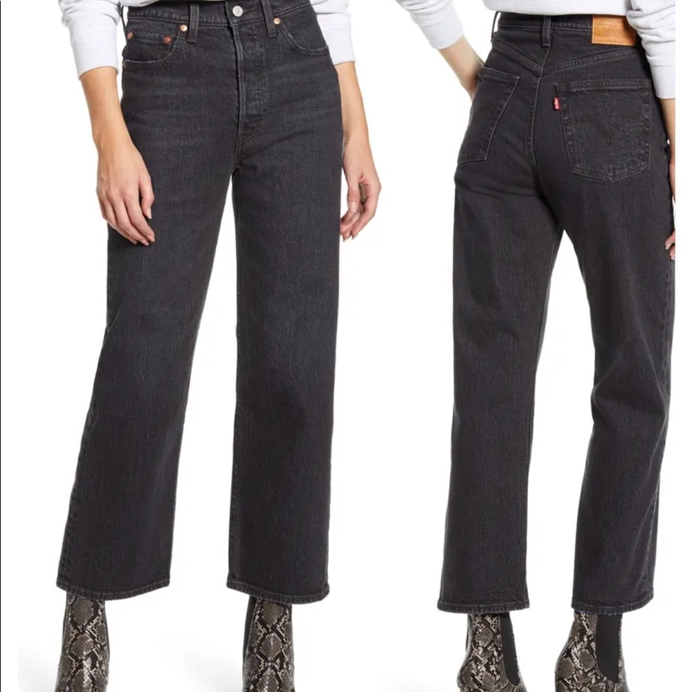 Ribcage High Waist Ankle Straight Leg Jeans